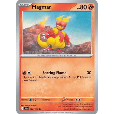 Pokemon Journey Together Common Magmar #20