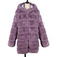 thumbnail image 6 of LYXSSBYX Womens Winter Coats Womens Ladies Solid Warm Faux Coat Jacket Winter Turn Down Collar Outerwear, 6 of 9