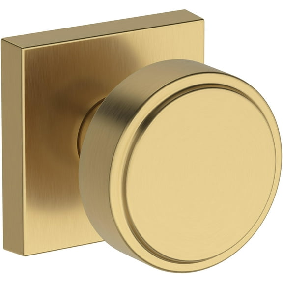 Baldwin Fd.Vas.Csr Vashon Non-Turning Two-Sided Dummy Door Knob Set - Brass