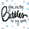 thumbnail image 2 of SD Graphics Studio 20x20 Gold Ornate Wood Framed with Double Matting Museum Art Print Titled - You are the Bubbles to my Bath, 2 of 4