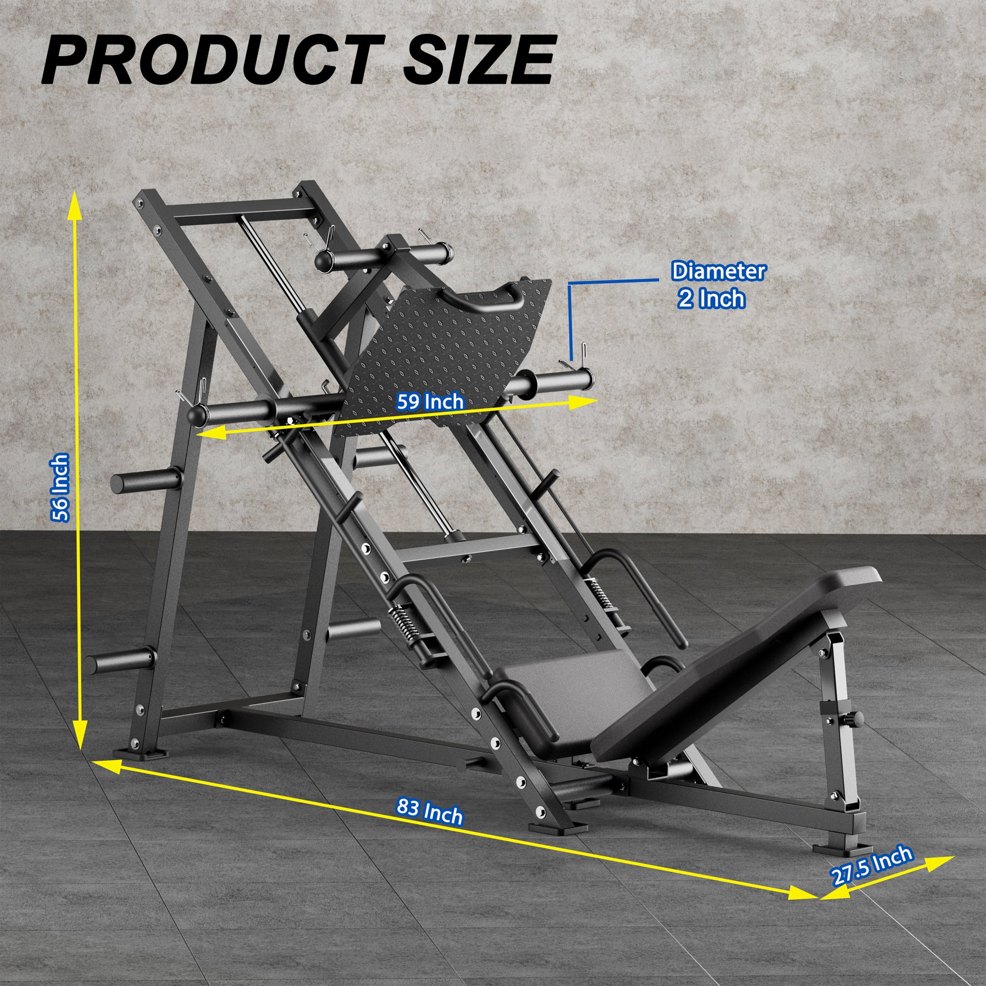 AOWINNOX Leg Press Machine - Leg Quads and Calves Workout Equipment for Home Gym