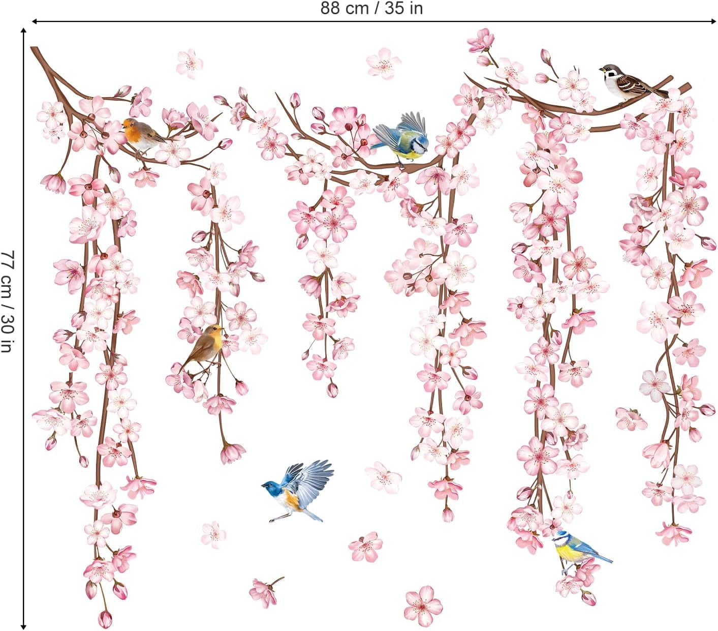 Woodland Animals Wall Decals Bear Fox tree wall  decal Jungle Wall Stickers Peel and Stick Wall Art Decals Baby Nursery Kids Room Daycare Wall Decor Living Room Bedroom Bathroom glass wall sticker