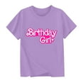 thumbnail image 2 of BRGZLK Toddler Kids Birthday T Shirts Boys Girls 2025 Summer Trendy Cute Graphic Shirts Loose Casual Short Sleeve Round Neck Themed Tops Purple 5-6 Years, 2 of 6