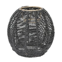 Nuolux Shade Lamp Light Pendant Woven Lampshade Ceiling Rattan Chandelier Shades Cover Hanging Wicker Weave Farmhouse
