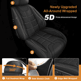 thumbnail image 4 of Car Seat Cover Fit for Buick Enclave 2017-2025 Waterproof Leather Seat Covers Car Seat Protector Compatible Airbag Black,Front Set( 2 Seats), 4 of 8