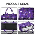 thumbnail image 4 of Large Capacity Tote Bag,Halloween Purple Spider Web Pattern Handbag Fashion Luxury Tote Bag,15.7"x13"x 5.1" Inches,Laptop Compatible, 4 of 5