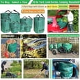 thumbnail image 2 of Standard 2-Pack 32 Gallon Yard Lawn Garden Bags (D18, H30 inch) with Gardening Gloves for Yard Waste,Debris Bags,Camping Trash Container,Laundry Bag,Recycling Bin,Grass Clippings,Leaf Bag W/4 Handles, 2 of 9
