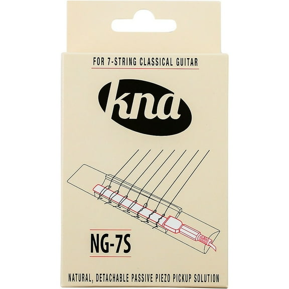 KNA NG-7S 7-String Classical Guitar Portable Piezo Pickup