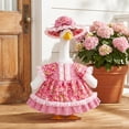 thumbnail image 6 of Porch Goose Outfits, Vibrant Summer Floral Apparel, Delicate Flower Pattern For 23 Inch Goose Statue, Great For Garden And Lawn Decoration (C), 6 of 8