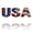 USA Flag Glitter, variant on USA 250th Anniversary License Plate, Personalized Hidden Jungle Car Front License Plate Cover, Car Decor Accessory Stainless Aluminum Metal Rust-Proof Car Plate Novelty Vanity Tag 6 X 12 Inch