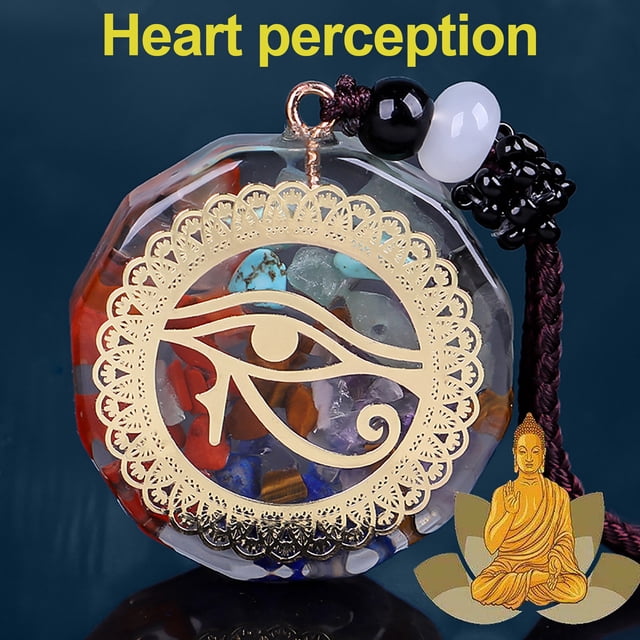 HomeKingdee Unisex Yoga Meditation Chakra Stone Pendant Necklace - Multicolor Crystal Energy Spiritual Jewelry for Men and Women, Ideal for Yoga Practice, Daily Wear, Gifts