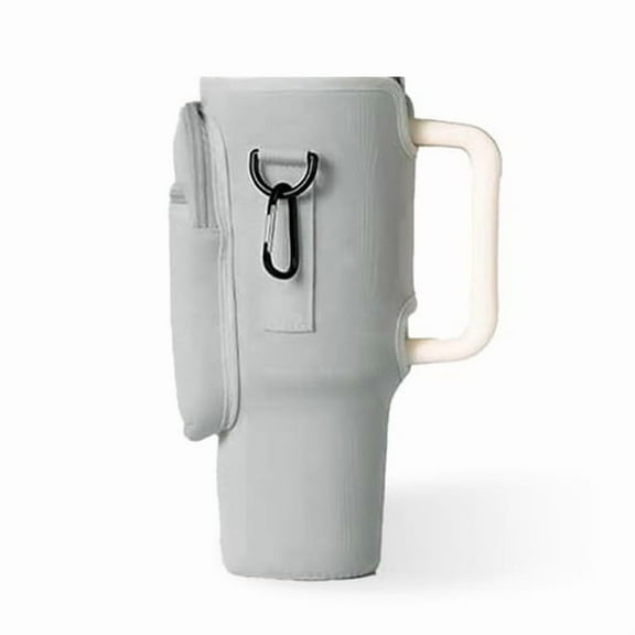 Cup Sleeve 40oz - Water Bottle Carrier with Phone Pocket, Bottle Holder Pouch B