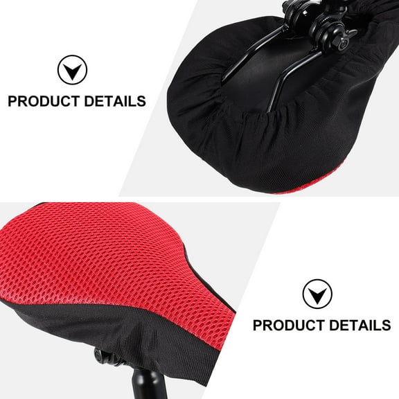 YEAHIBABY Padded Bike Seat Covers Bike Seat Cover Red 1Pack for Exercise and Outdoor