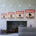 thumbnail image 2 of TOY POODLE Vintage Security Sign Area Patrolled pet dog groomer funny gag breeder kennel gift Rigid Plastic | Indoor/Outdoor | 17" Wide, 2 of 4