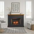 thumbnail image 6 of Bridgevine Home Washington 48" Fireplace with Poplar Solids and Okoume Veneers Mantel, Black & Whiskey Finish, 6 of 9
