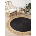 thumbnail image 2 of Aizza Trends Handmade Hand Crafted Eco -Frendly Jute Floor Area Rug-Floor Carpet Rug-Floor Runner Rug-Center Table Carpet Rug-Bed Side Runner Rug-Make in India-7 x 7 Feet Round ( 210 cm x 210 cm ), 2 of 5