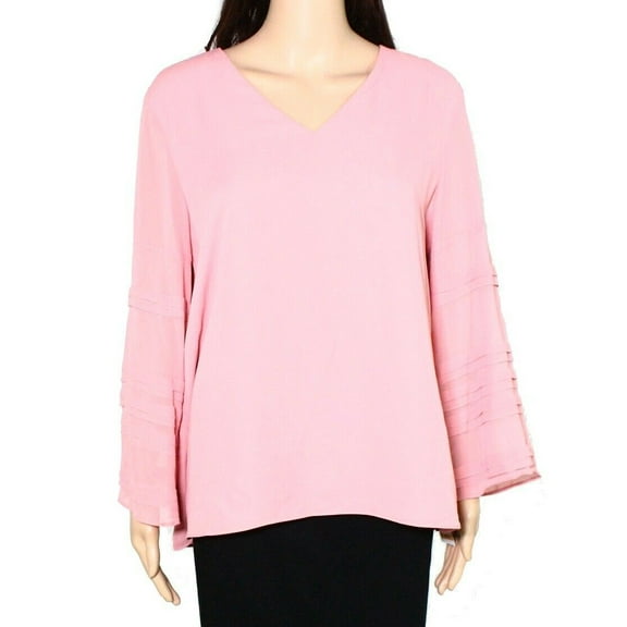 Alfani Plus Size Illusion Sleeve Top Dusty Blush 0X