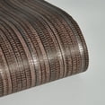 thumbnail image 4 of Tempaper Textured Faux Grasscloth Brown & Metallic Silver Peel and Stick Wallpaper, 20.5" x 16.5', 4 of 8