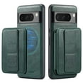 thumbnail image 4 of Wallet Case for Google Pixel 7 Pro, Removable Magnetic Back Cover Compatible with MagSafe, Premium PU Leather Slim Shockproof Phone Case with Detachable Card Holder Kickstand,Green, 4 of 12