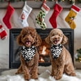 thumbnail image 4 of Dog Bandana 2 Pack,Black Christmas Snowflake Pattern Bandanas for Dogs,Cat Bandana,Small/ Large Dog Bandana 2 Size,Dog Bandanas Girl Boy, 4 of 6