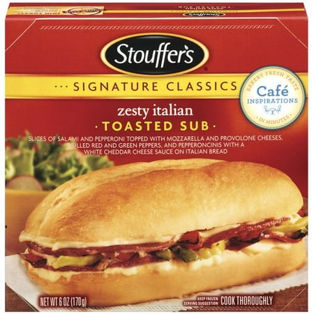 Stouffer's Signature Classics Zesty Italian Toasted Sub, 6 oz