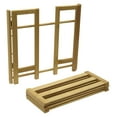 Beech Wood 4Tier Stackable Shoe Rack, Natural