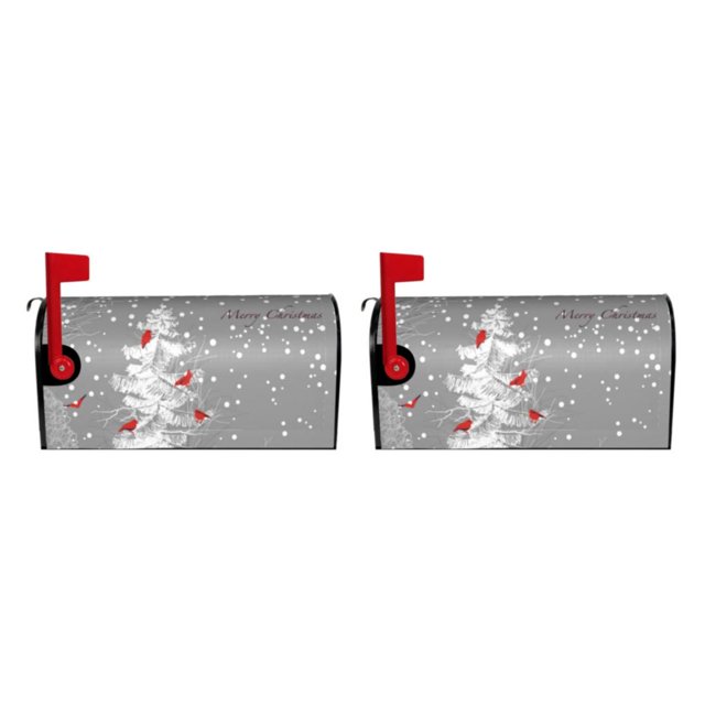 Wweixi Standard Size Double Recliner Couch Cover Easy To Vivid Print Cloth Christmas Deer Pattern Mailbox Sleeve YTYH2309057 2Set
