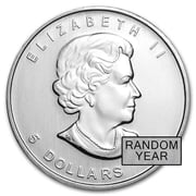 Royal Canadian Mint Maple Leaf 1 oz Silver Coin - Random Year