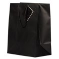 thumbnail image 2 of JAM Paper Large Matte Holiday Gift Bags, 10 x 13 x 5, Black, 1 per Pack, 2 of 4