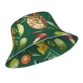 thumbnail image 2 of Gaeub Vegan Printed Double Sided Reflective Bucket Hat Foldable Sun Hat for Camping Hiking Fishing, 2 of 9