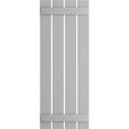 thumbnail image 4 of Ekena Millwork 23"W x 52"H True Fit PVC Four Board Spaced Board-n-Batten Shutters, Hailstorm Gray (Per Pair - Hardware Not Included), 4 of 7