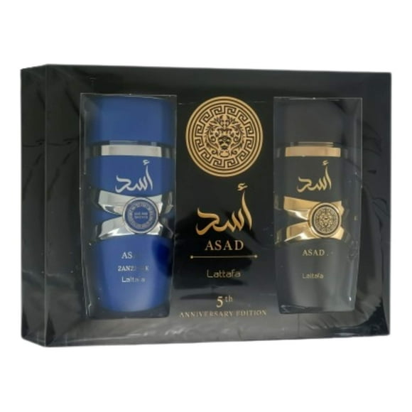 Z4 SET LATTAFA ASAD 2PZS ZANZIBAR 100ML EDP SPRAY/ ASAD 100ML EDP SPRAY