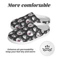 thumbnail image 6 of Haiem Husky Print Women's Fuzzy Memory Foam House Slipper Cozy Home Footwear Non-slip Winter Slippers-42/43, 6 of 7