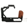 thumbnail image 2 of Video Camera Cage Rig, Aluminum Alloy Camera Cage with Wood Handle, Camera Video Shooting Cage Rig Filming Accessories for  ZFC Camera, Anodized, Easy To Install, 2 of 8
