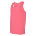 thumbnail image 4 of Gildan Heavy Cotton Men's Tank Top, Comfortable Sleeveless Undershirt, Classic Fit, Safety Pink, Size-3XL, 4 of 5