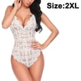 thumbnail image 1 of Lencería de una pieza para mujer, body de encaje sexy con escote en V profundo, lencería sexy con estampado de honda en forma de U, lencería sexy, 1 of 8