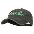 thumbnail image 2 of Merry Christmas Santa Hat Embroidered Unstructured Cap - Black OSFM, 2 of 5