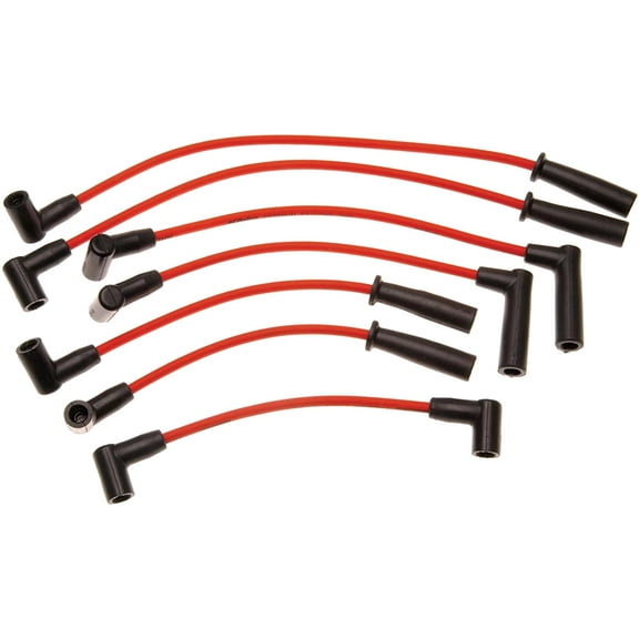 ACDelco Spark Plug Wire Set 16-806G, Fiberglass & Silicone, Fits Select Jeep Models, 4 Pieces