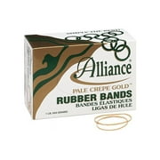 Alliance(R) Pale Crepe Gold? Rubber Bands In 1 Lb. Box, #19 3 1/2in. x 1/16in., Box Of ~1890