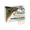 Alliance(R) Pale Crepe Gold? Rubber Bands In 1 Lb. Box, #19 3 1/2in. x 1/16in., Box Of ~1890