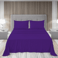 thumbnail image 2 of EASYCOT 4 Piece 1000 Thread Count Ultra Soft Egyptian Cotton Bed Sheet Set - 21" Inches Deep Pocket ,Wrinkle Resistant & Fade Resistant, Luxury Sheet Set - Purple, Twin - XL, 2 of 7