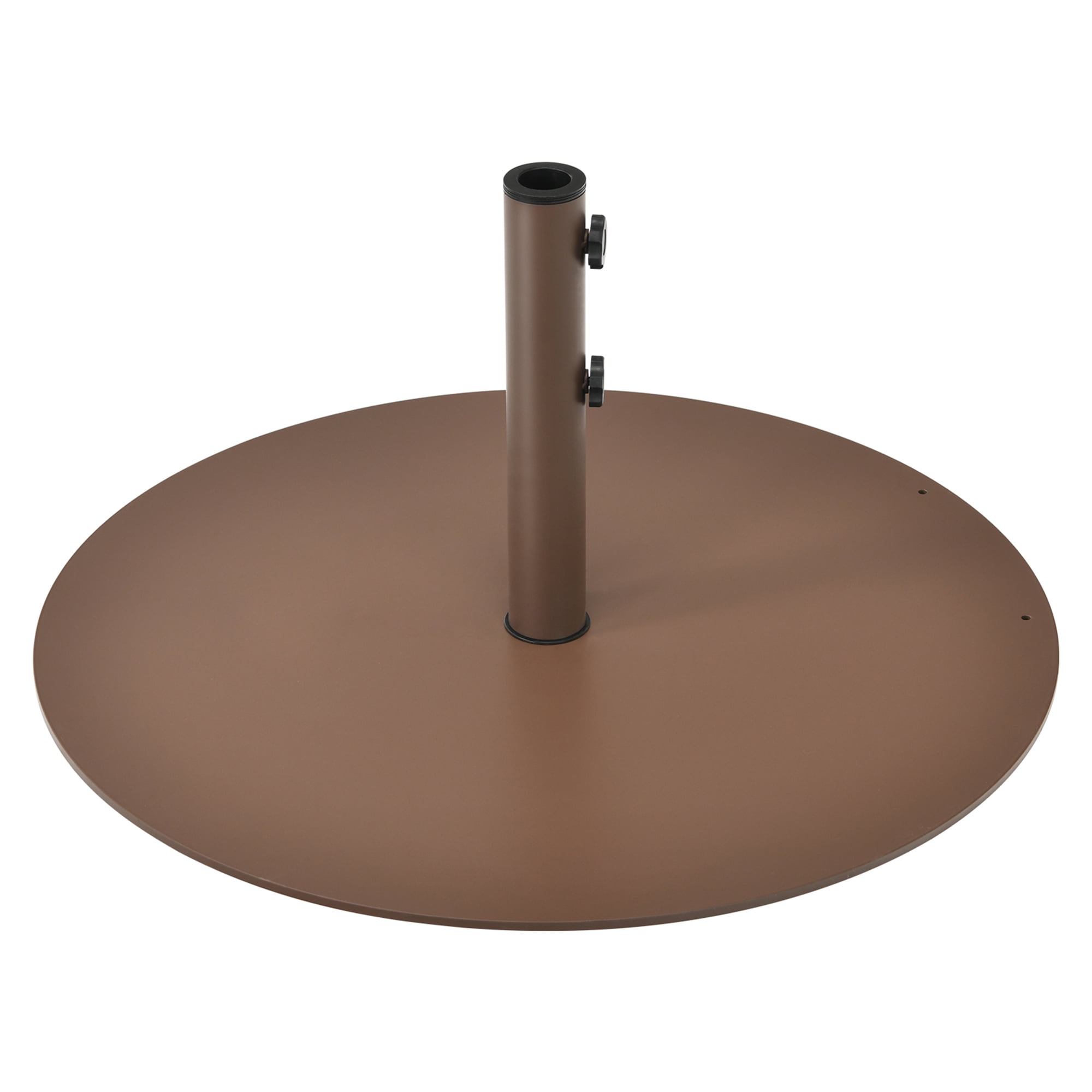 Gymax Round Weighted Patio Umbrella Base Stand 59 lbs w/ 3 Adapters