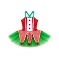thumbnail image 3 of ZDHoor Girls Sleeveless Sequins Tutu Christmas Santa's Elf Costume Gymnastics Leotard Dance Costumes Red 8, 3 of 8