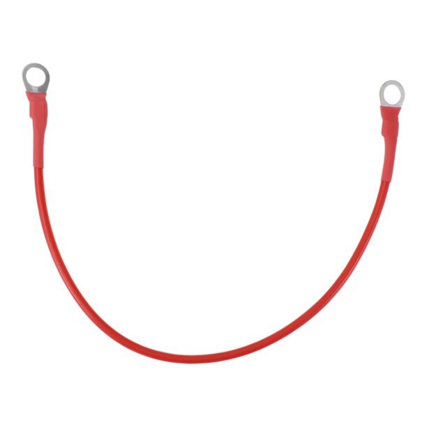 Cable de inversor de batería de 30cm 12 AWG 5/16" Cable de batería de cobre estañado rojo OT Tipo 1 Pc