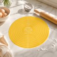 thumbnail image 5 of 11.8 Inch Thick Silicone Baking Mat, Non-Slip Dough Work Surface, Pastry Mat for Kneading and Pie Crust(Yellow), 5 of 7