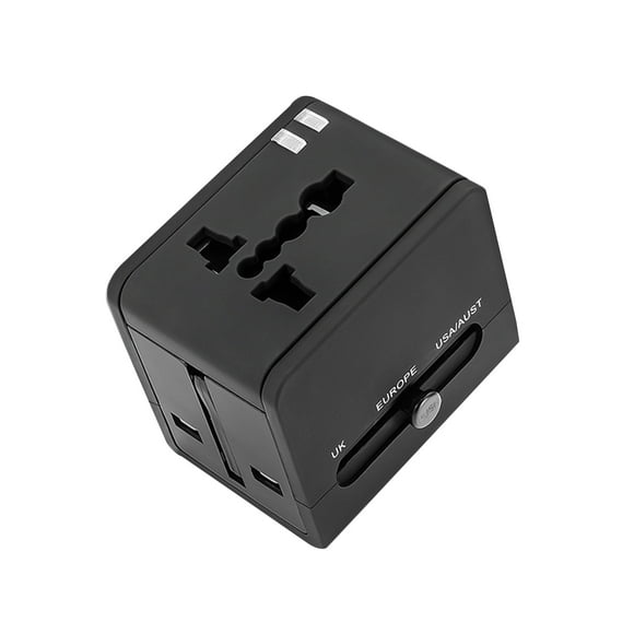 Universal Worldwide Phone Charger Travel Wall AC Power Plug Adapter All in One with Dual