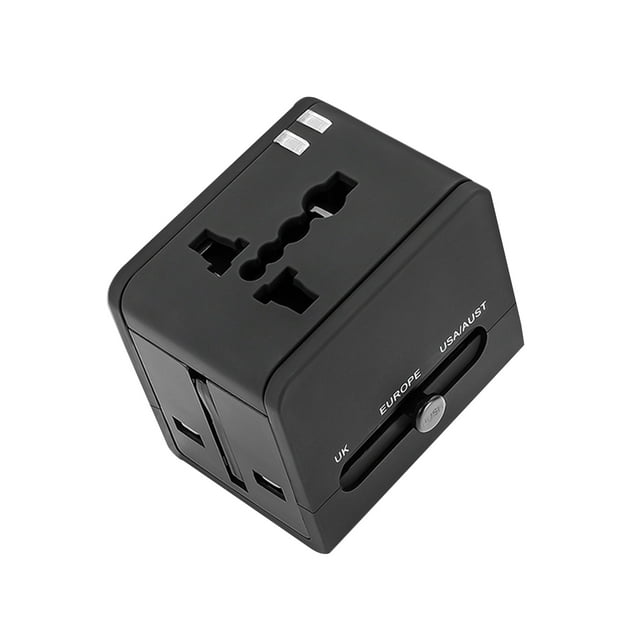 Universal Worldwide Phone Charger Travel Wall AC Power Plug Adapter All in One with Dual