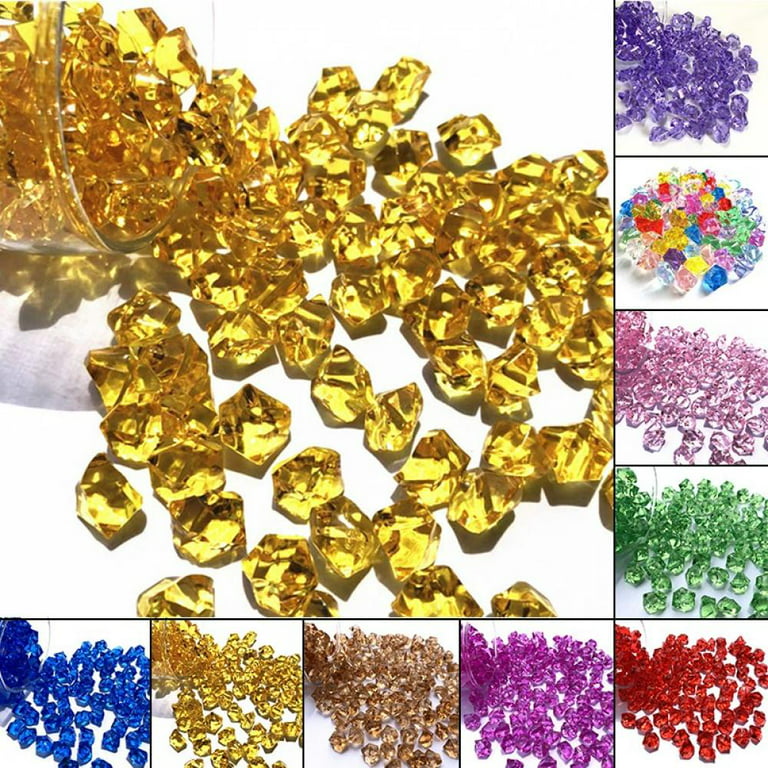 35PCS Acrylic Diamond Gems Pirate Gems Set Treasure Jewelry Chest Hunting  Birthday Party Favors, Colored Acrylic Large Gems (Multi-Color) 