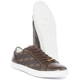 thumbnail image 5 of Guess Lezzeno Men's 4G Logo Print Synthetic Casual Trainers In Brown Size 9, 5 of 6