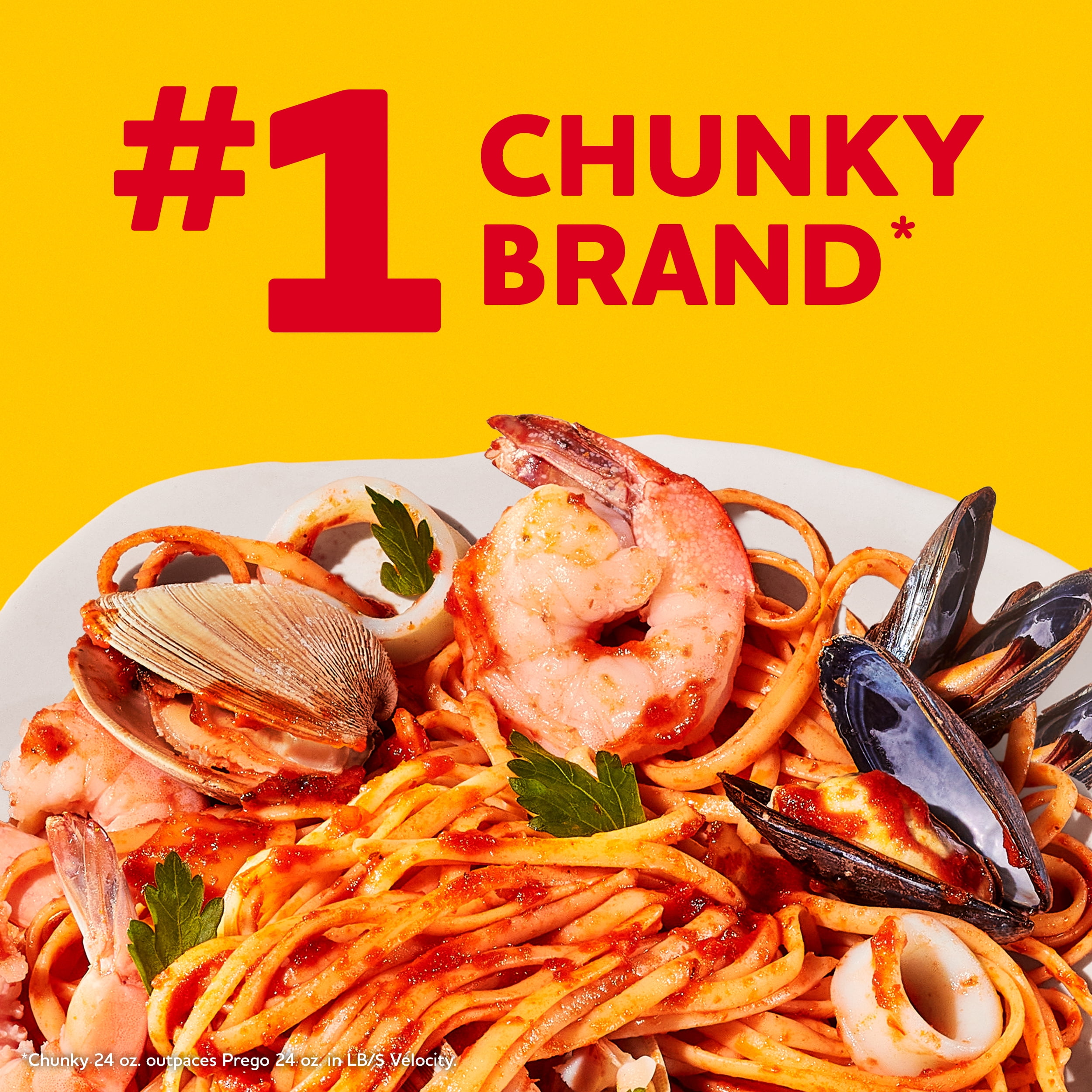 (12 pack) RAGU Chunky Sauteed Onion and Garlic Pasta Sauce, 24 oz